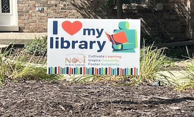 I Love My Library Lawn Signs